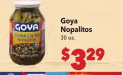 Vallarta Supermarkets Goya Nopalitos offer