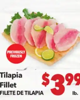 Vallarta Supermarkets Tilapia Fillet / FILETE DE TILAPIA offer