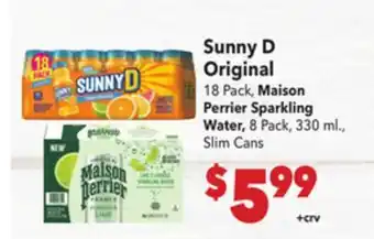 Vallarta Supermarkets Sunny D Original offer