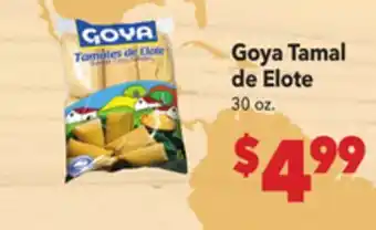 Vallarta Supermarkets Goya Tamal de Elote offer