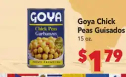 Vallarta Supermarkets Goya Chick Peas Guisados offer