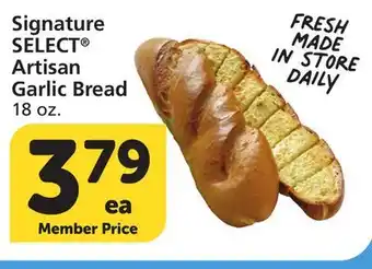 Vons Signature SELECT Artisan Garlic Bread offer