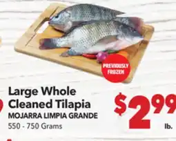 Vallarta Supermarkets Large Whole Cleaned Tilapia / MOJARRA LIMPIA offer