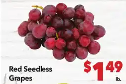 Vallarta Supermarkets Red Seedless Grapes offer