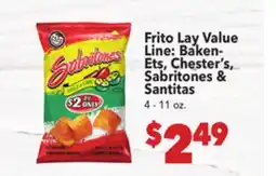 Vallarta Supermarkets Frito Lay Value Line Baken-Ets, Chester's, Sabritones & Sanitas offer