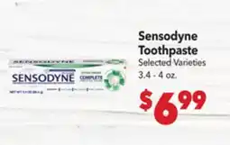 Vallarta Supermarkets Sensodyne Toothpaste offer