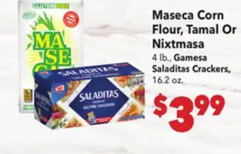 Vallarta Supermarkets Maseca Corn Flour, Tamal Or Nixtmasa offer