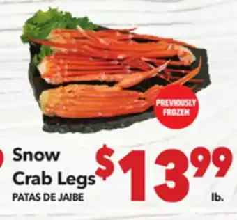 Vallarta Supermarkets Snow Crab Legs / PATAS DE JAIBE offer