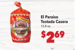 Vallarta Supermarkets El Paraiso Tostada Casera offer