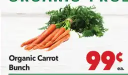 Vallarta Supermarkets Organic Carrot Bunch offer