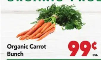 Vallarta Supermarkets Organic Carrot Bunch offer