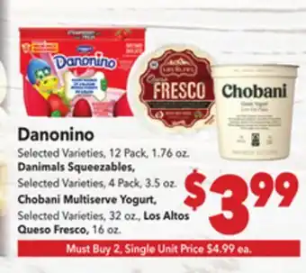 Vallarta Supermarkets Danonino offer