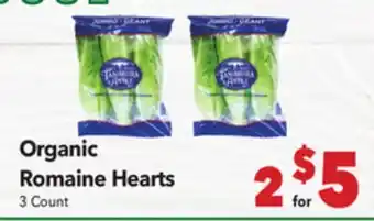 Vallarta Supermarkets Organic Romaine Hearts offer