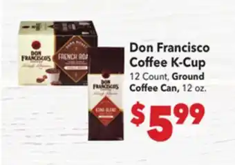 Vallarta Supermarkets Don Francisco Coffee K-Cup offer