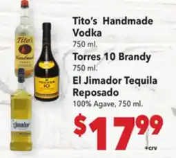 Vallarta Supermarkets Tito's Handmade Vodka offer