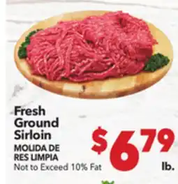 Vallarta Supermarkets Fresh Ground Sirloin / MOLIDADE RES LIMPIA offer