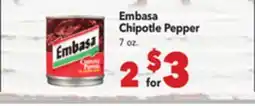 Vallarta Supermarkets Embasa Chipotle Pepper offer