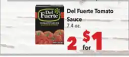 Vallarta Supermarkets Del Fuerte Tomato Sauce offer