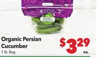 Vallarta Supermarkets Organic Persian Cucumber offer