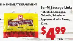 Vallarta Supermarkets Bar-M Sausage Links offer