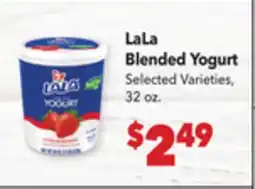 Vallarta Supermarkets LaLa Blended Yogurt offer