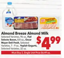 Vallarta Supermarkets Almond Breeze Almond Milk offer