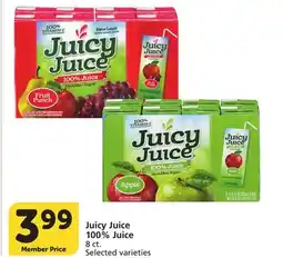 Albertsons Juicy Juice 100% Juice offer