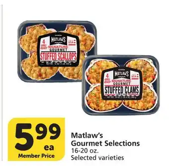 Albertsons Matlaw's Gourmet Selections offer