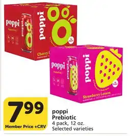 Albertsons poppi Prebiotic offer