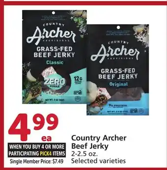 Albertsons Country Archer Beef Jerky offer