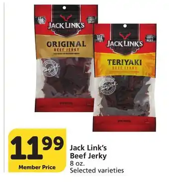 Albertsons Jack Link's Beef Jerky offer