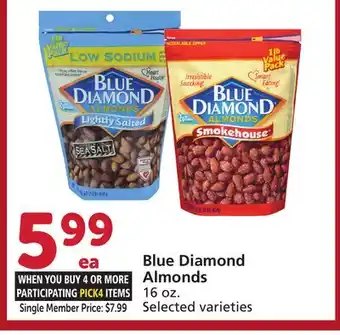 Albertsons Blue Diamond Almonds offer