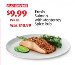 Aldi Fresh Salmon with Monterrey Spice Rub offer