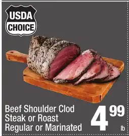 Super King Markets Beef Shoulder Clod Steak or Roast offer