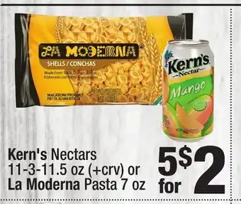 Super King Markets Kern's Nectars 11-3-11.5 oz or La Moderna Pasta 7 oz offer