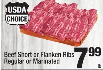 Super King Markets Beef Short or Flanken Ribs Regular or Marinated offer