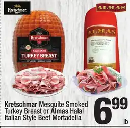 Super King Markets Kretschmar Mesquite Smoked Turkey Breast or Almas Halal Beef offer