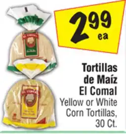 El Super Yellow or White Corn Tortillas offer