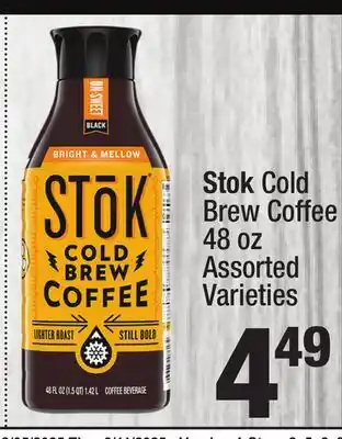 Super King Markets Stok Cold Brew Coffee offer