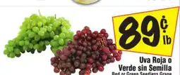 El Super Red or Green Seedless Grape offer