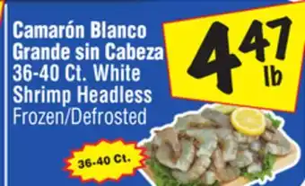 El Super White Shrimp Headless offer