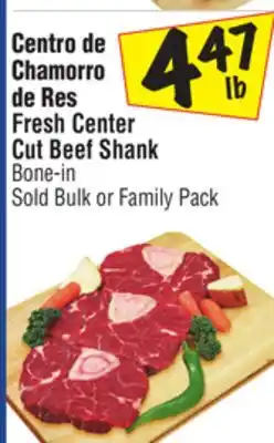 El Super Fresh Center Cut Beef Shank offer