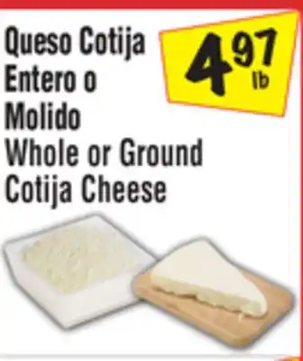 El Super Whole or Ground Cotija Cheese offer