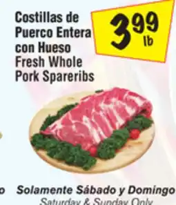 El Super Fresh Whole Pork Spareribs offer