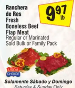 El Super Fresh Boneless Beef Flap Meat offer