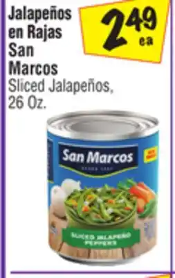 El Super San Marcos Sliced Jalapeños offer