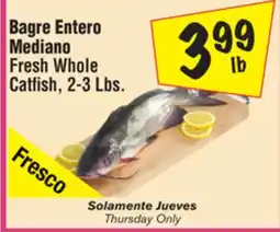 El Super Fresh Whole Catfish, 2-3 Lbs offer