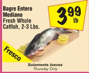 El Super Fresh Whole Catfish, 2-3 Lbs offer