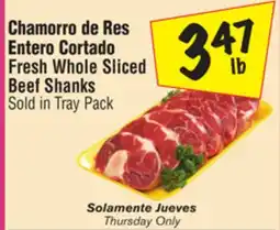 El Super Fresh Whole Sliced Beef Shanks offer