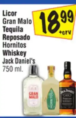 El Super Tequila Reposado Hornitos Whiskey offer